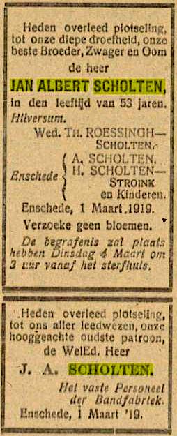 Twentsch dagblad Tubantia en Enschedesche courant 03-03-1919.jpg