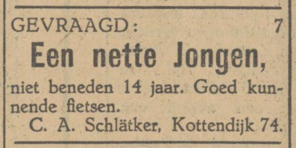 Kottendijk 74 C.A. Schlätker advertentie Tubantia 27-4-1929.jpg