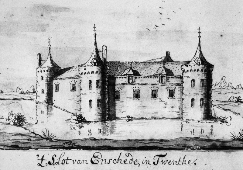 Enschede slot tekening door C.Pronk 1732.jpg