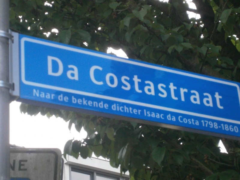 Da Costastraat straatnaambord.JPG