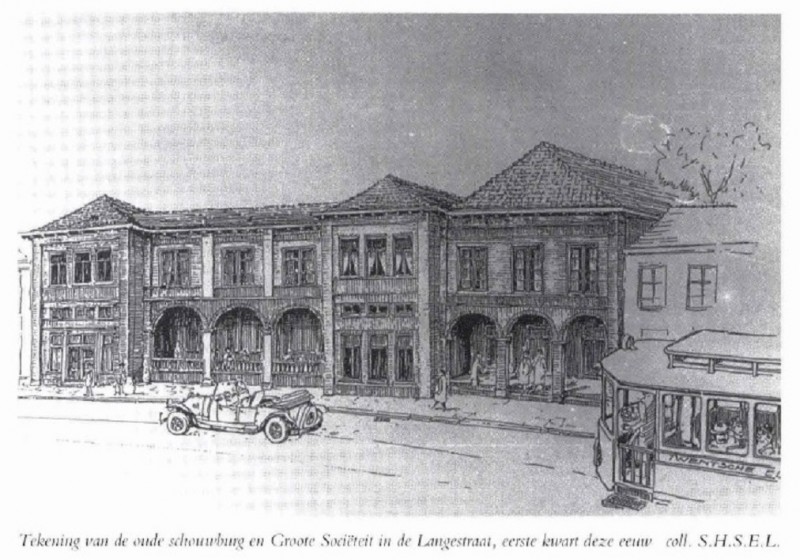 Langestraat Groote Sociëteit tekening van de oude schouwburg.jpg