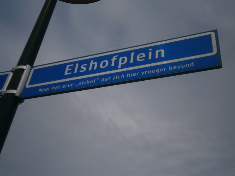 Elshofplein straatnaambord.JPG