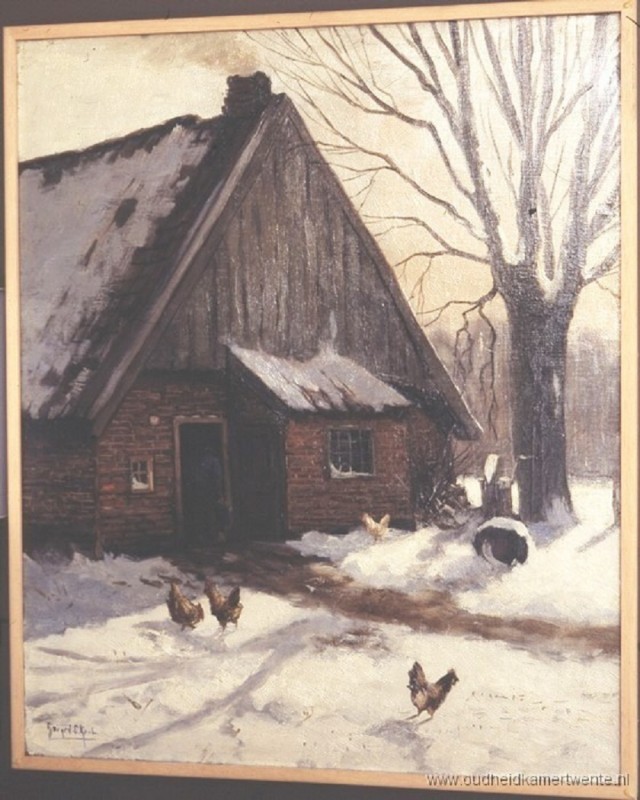 Riesmanskotten Lonneker.boerenhuis schilderij Gerard Krol 1920.jpg