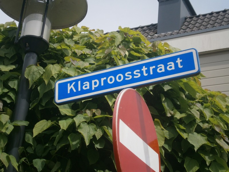 Klaproostraat straatnaambord.JPG