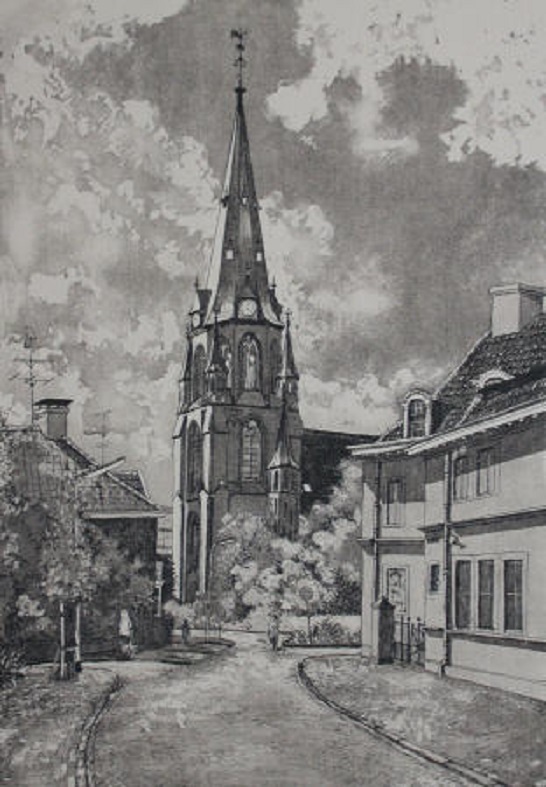 Oldenzaalsestraat Sint Jozefkerk tekening Anton Reuvers.jpg