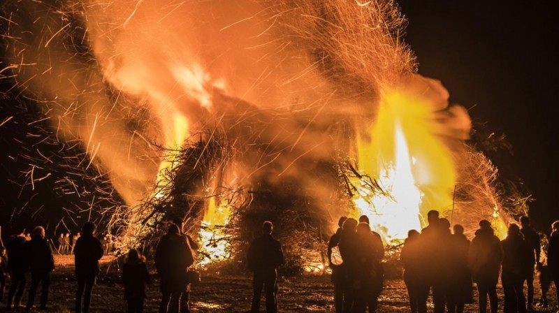 Paasvuren zijn volgens Stichting Houtrookvrij vele keren vervuilender dan het vuurwerk dat tijdens de jaarwisseling in heel Nederland wordt afgestoken..jpg