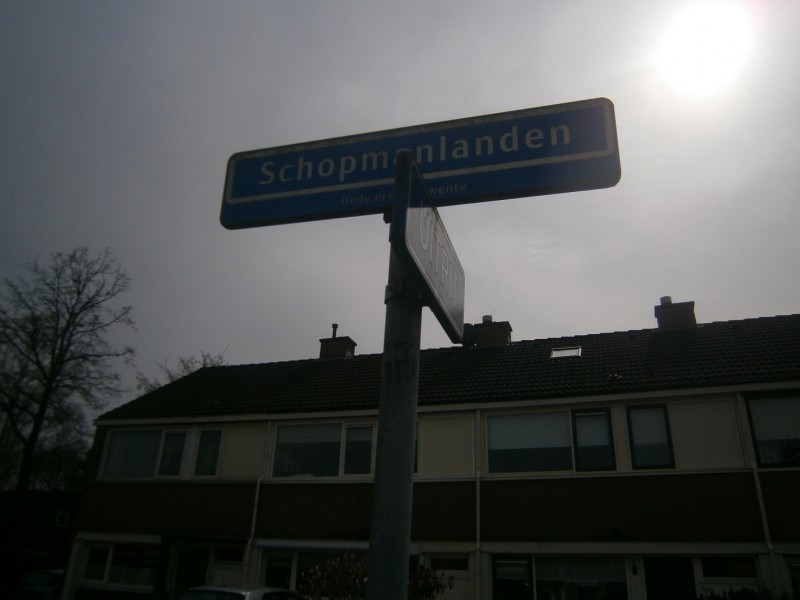 Schopmanlanden straatnaambord.JPG