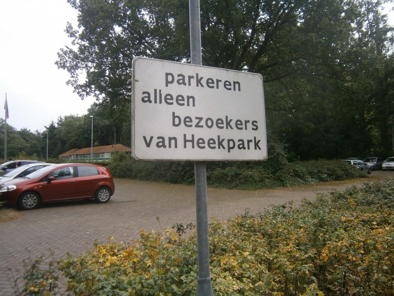 Van Heekpark parkeerbord.JPG