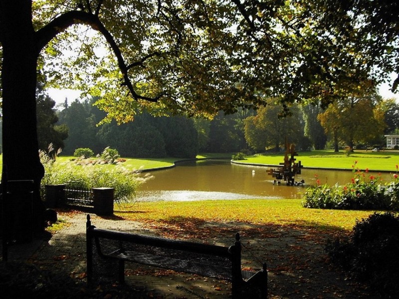 Parkweg Volkspark met vijver .jpg