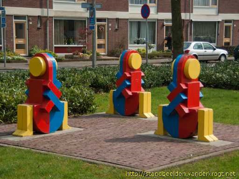 Zaanstraat 22 OBS Roombeek kunstwerk spelende kinderen van kunstenaar Hans Morselt.jpg