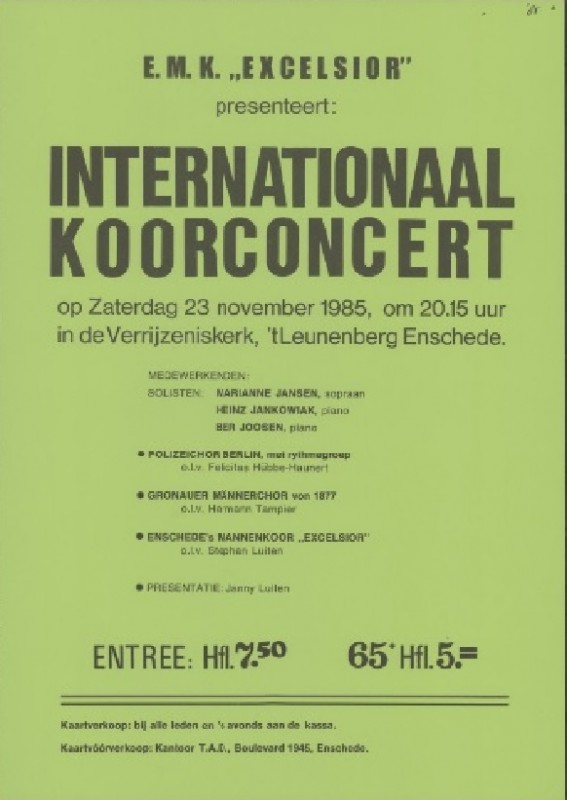 Het Leunenberg 23-11-1985 E.M.K. Excelsior Presenteert. Internationale Koorconcert. In de verrijzeniskerk.jpg