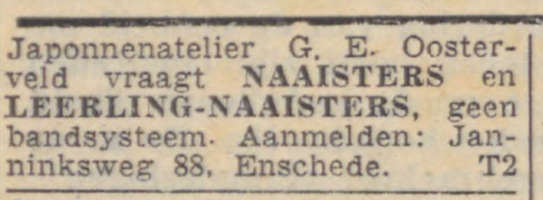 Janninksweg 88 Japonnenatelier G.E. Oosterveld advertentie Trouw 10-3-1965.jpg