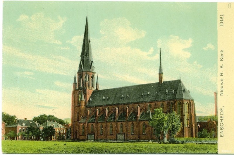 Oldenzaalsestraat Jozefkerk ca 1910.jpg