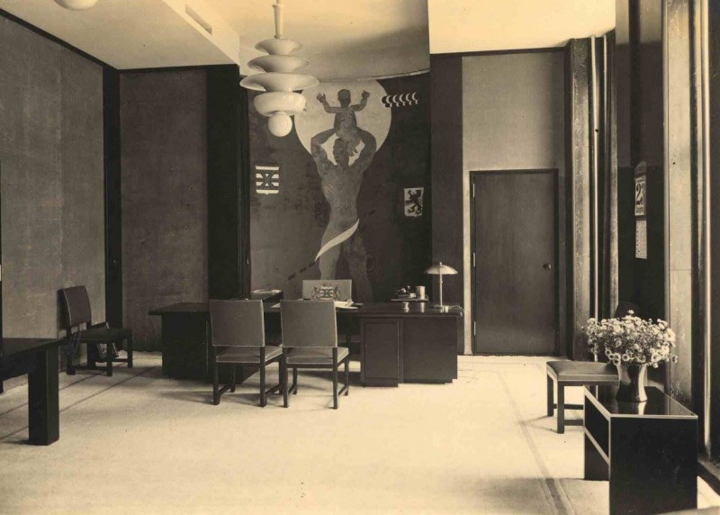 Langestraat stadhuis Kamer burgemeester 1932..jpg