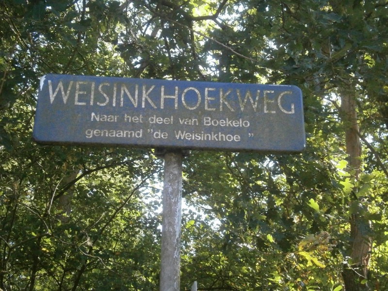 Weisinkhoekweg straatnaambord.JPG