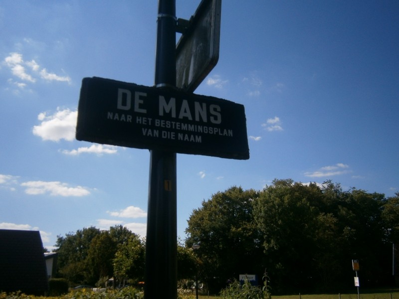 De Mans straatnaambord.JPG