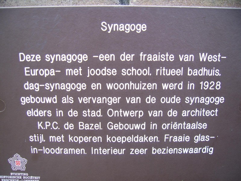 Prinsestraat bord synagoge.jpg