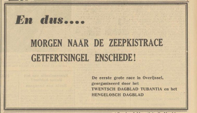 Getfertsingel zeepkistrace advertentie Tubantia 11-8-1950.jpg