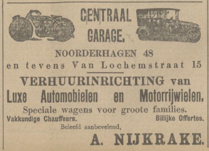 Van Lochemstraat 15 Noorderhagen 48 Centraal Garage A. Nijkrake advertentie Tubantia 28-4-1914.jpg