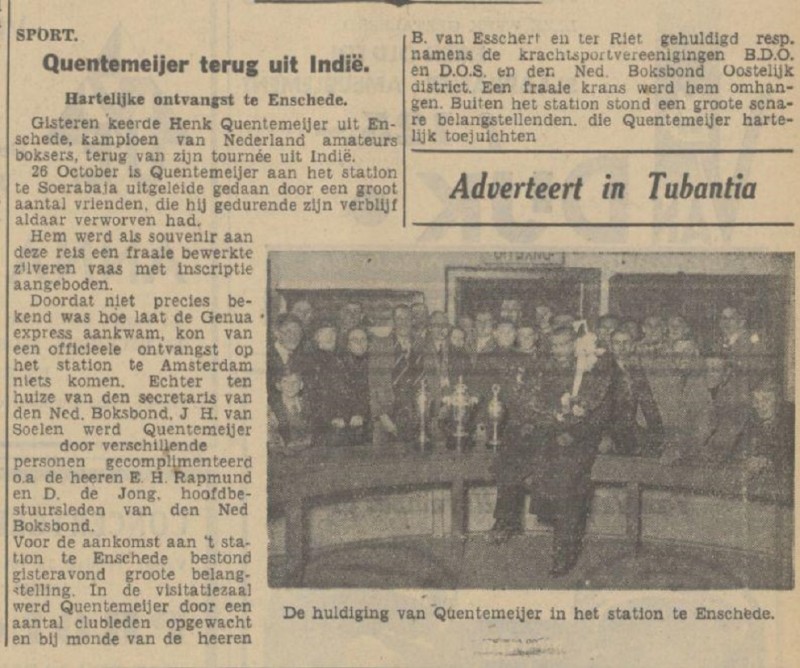 Henk Quentemeijer krantenbericht Tubantia 17-11-1938.jpg