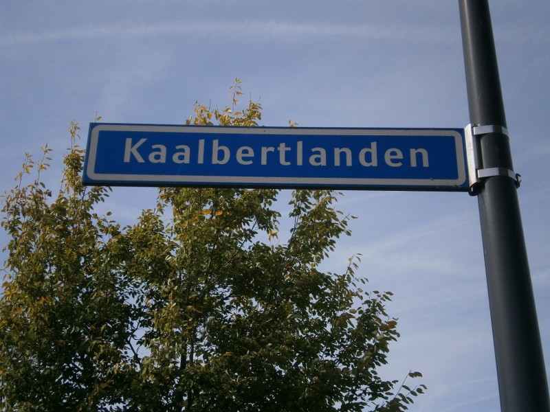 Kaalbertlanden straatnaambord.JPG