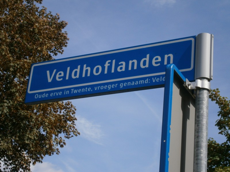 Veldhoflanden straatnaambord.JPG