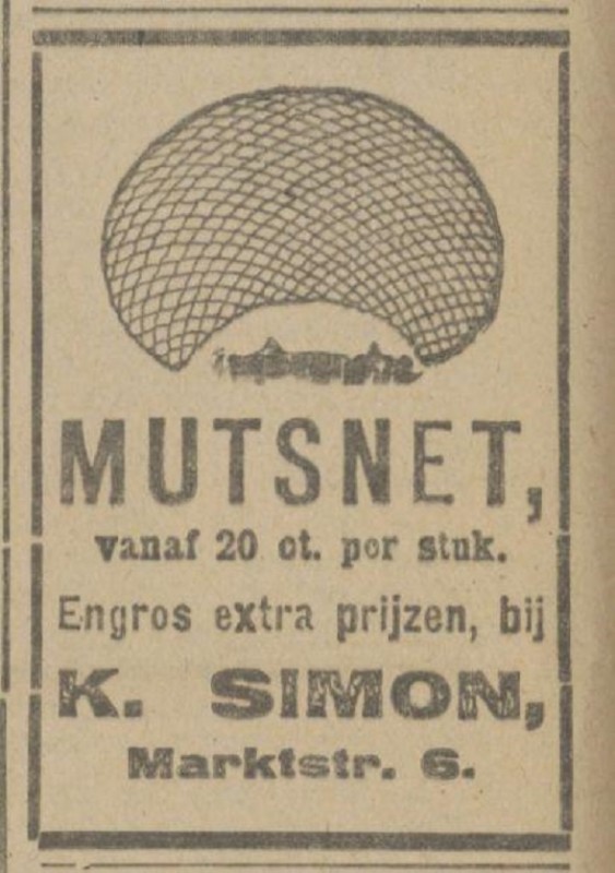 Marktstraat 6 K. Simon mutsnet advertentie 7-5-1919.jpg