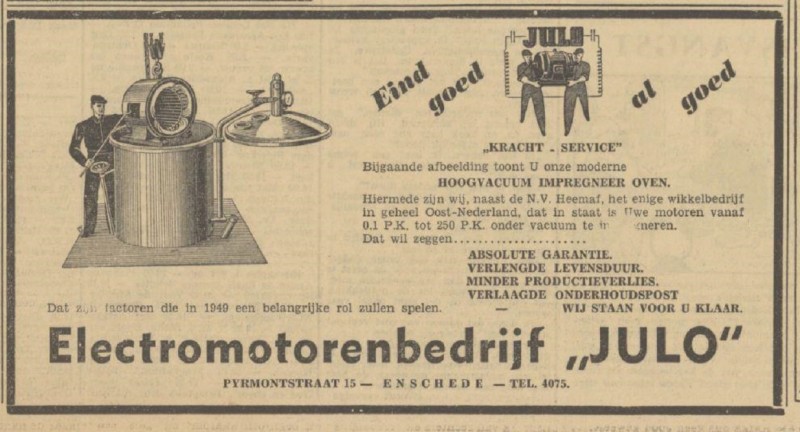 Pyrmontstraat 15 Electromotorenbedrijf Julo advertentie Tubantia 31-12-1948.jpg