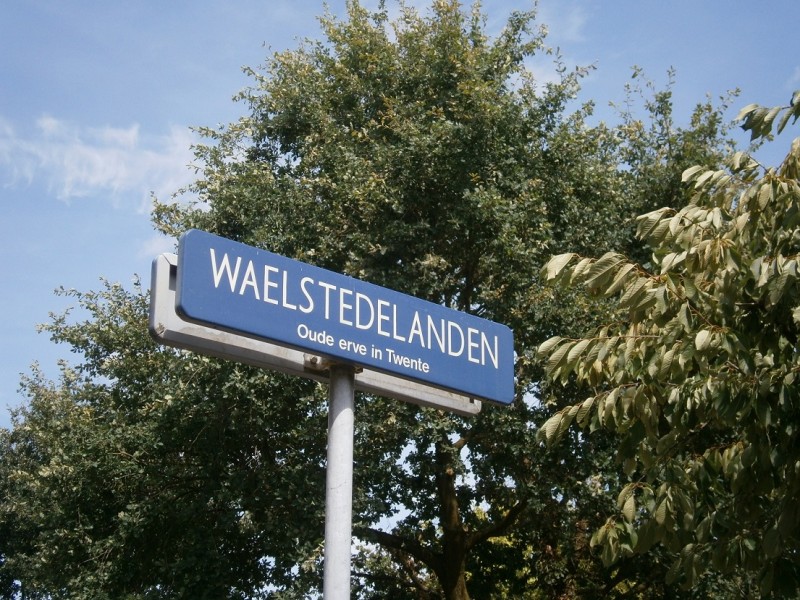 Waelstedelanden straatnaambord.JPG