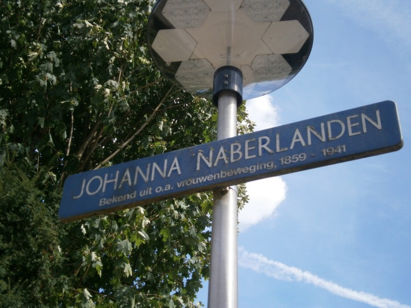 Johanna Naberlanden straatnaambord.JPG