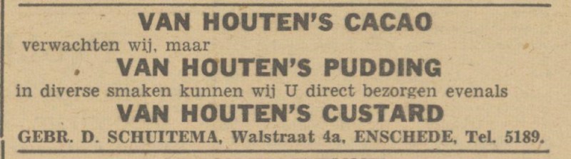 Walstraat 4a Gebr. D. Schuitema advertentie De Waarheid 14-8-1945.jpg