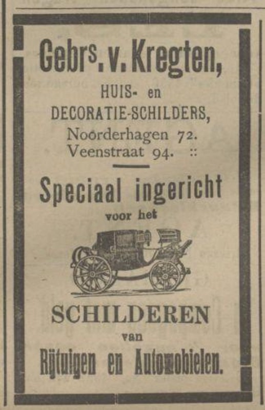 Veenstraat 94 Noorderhagen 72 Gebroeders Van Kregten advertentie Tubantia 26-10-1911.jpg