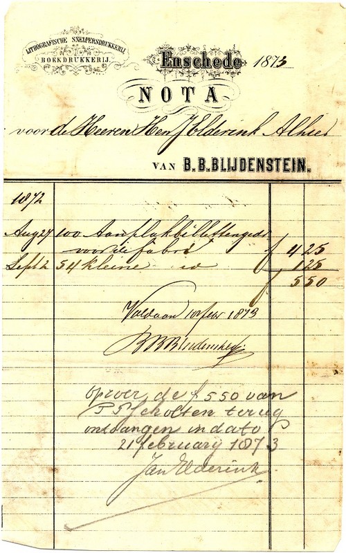 Boekdrukkerij B.B. Blijdenstein 10-2-1873 nota.jpg
