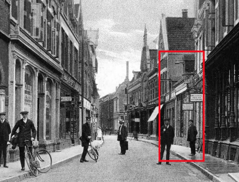 Haverstraat nr. 10-12 ca 1900 steendrukkerij ten Cate Bzn.jpg