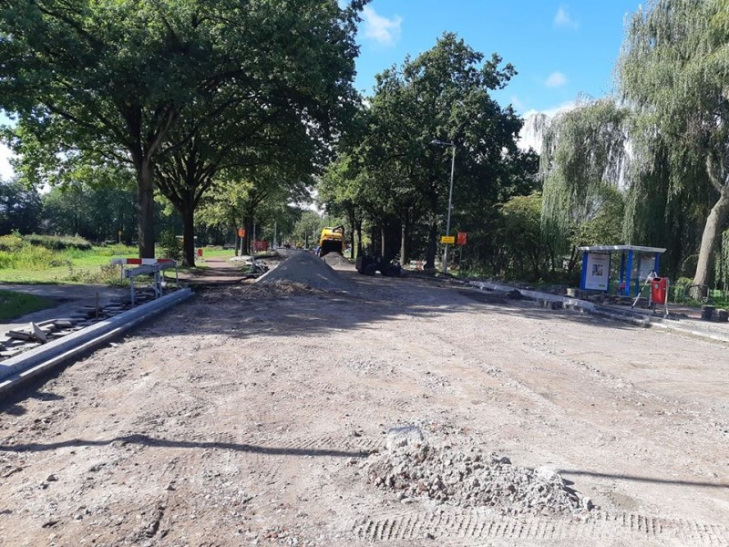 Haaksbergerstraat bij vijver Ruwenbos wegwerkzaamheden 24-9-2018.jpg