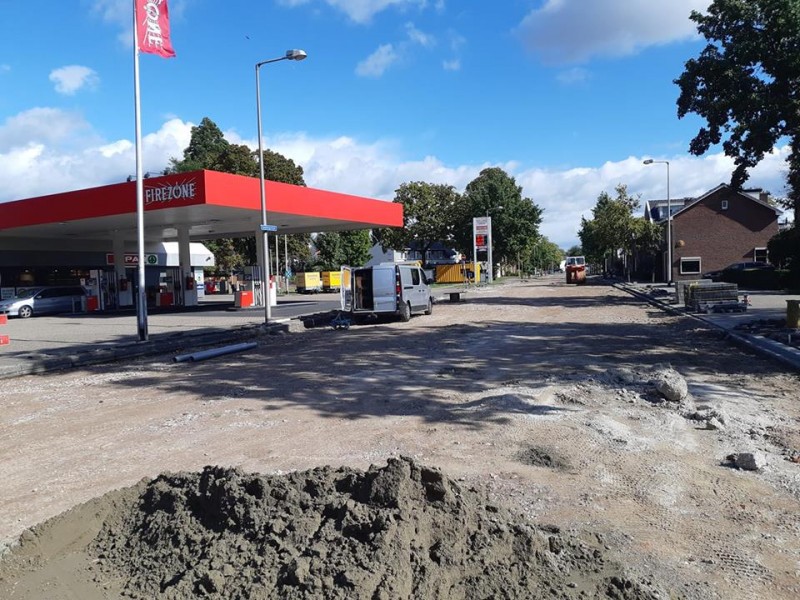 Haaksbergerstraat thv Europalaan bij tankstation Firezone wegwerkzaamheden 24-9-2018.jpg