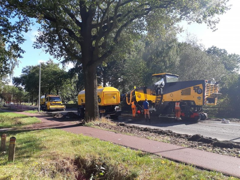 Haaksbergerstraat vanuit park bomenmuseum West wegwerkzaamheden 24-9-2018.jpg
