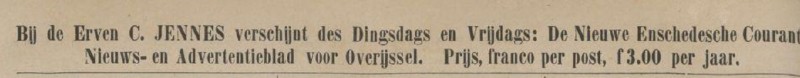 Erven G. Jennes De Nieuwe Enschedesche Courant advertentie Prov. Ov. en Zwolse Courant 29-6-1870.jpg