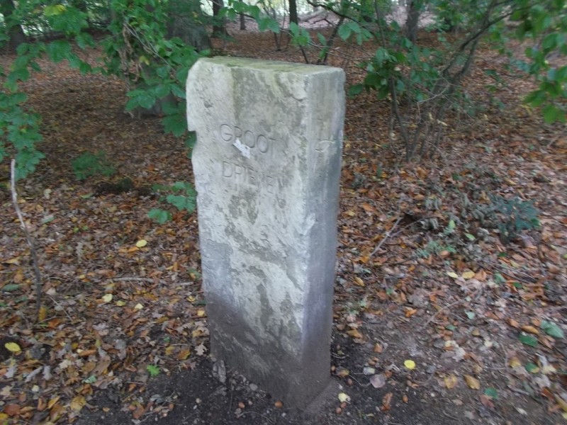Lonnekermeer  Markesteen tussen het Hasseler- en Drienerveld. Deze steen is een replica. (2).JPG