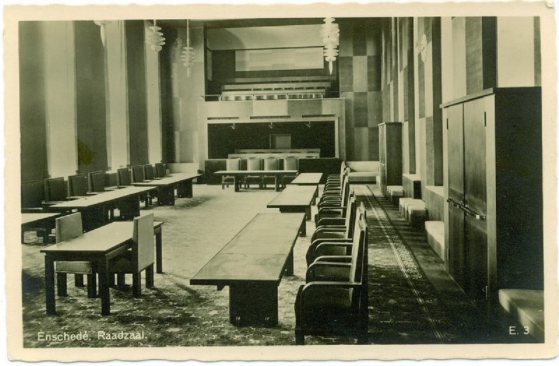 Langestraat Stadhuis Raadzaal ca 1933.jpg