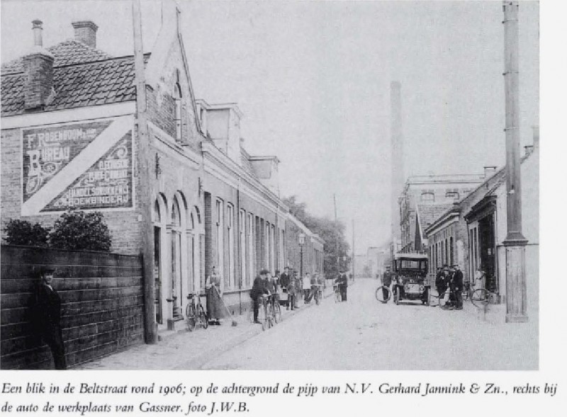 Beltstraat schoorsteenpijp M.V. Gerhard Jannink & Zn. rechts werkplaats Gassner 1906.jpg