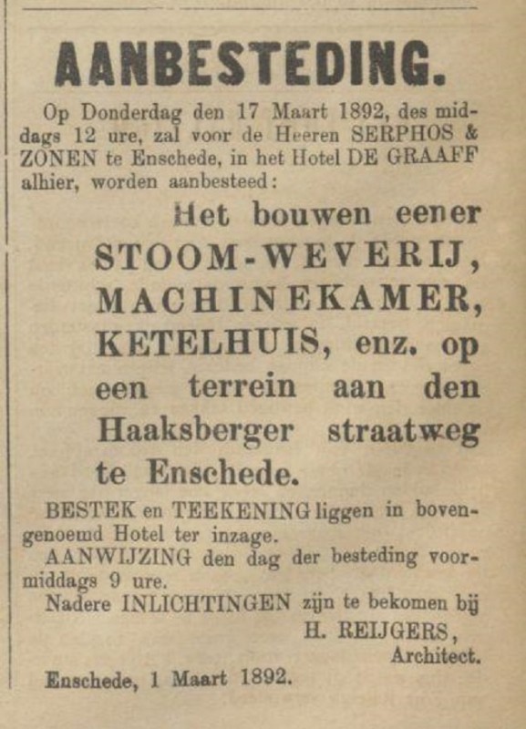 Haaksberger straatweg Serphos & Zonen advertentie Tubantia 16-3-1892.jpg