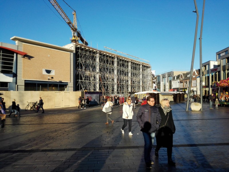 Kalanderstraat hoek van Heekplein verbouwing na sloop Hofpassage 4-12-2016.jpg