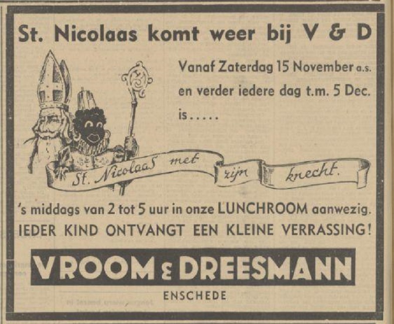 Hengelosestraat Vroom en Dreesmann Sinterklaasadvertentie Tubantia 14-11-1941.jpg