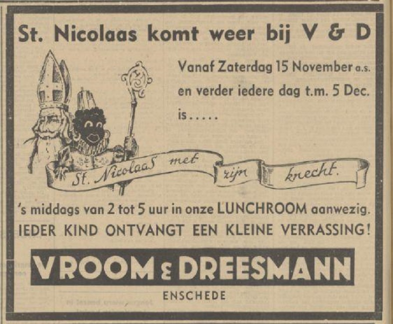 Hengelosestraat Vroom en Dreesmann Sinterklaasadvertentie Tubantia 14-11-1941.jpg