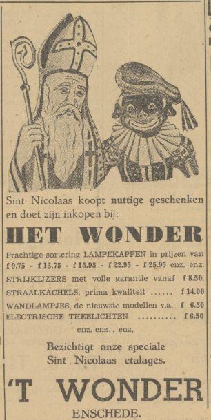 Hengelosestraat 't Wonder sinterklaasadvertentie Tubantia 29-11-1949.jpg