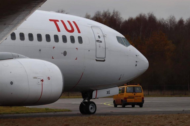 Tweede boeing geland op Twente Airpor 1-12-2019.jpg