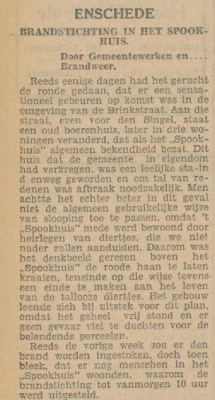 Brinkstraat Spookhuis krantenbericht Tubantia 29-6-1931.jpg