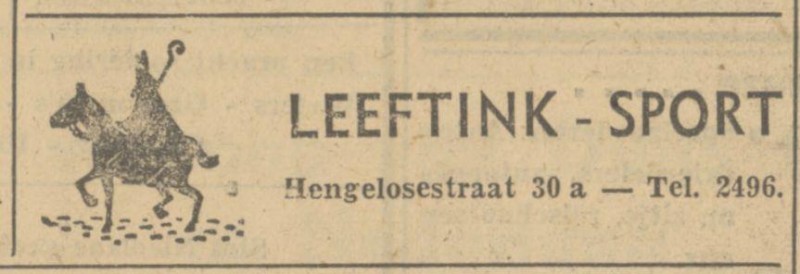 Hengelosestraat 30A Leeftink Sport advertentie Tubantia 29-11-1949.jpg