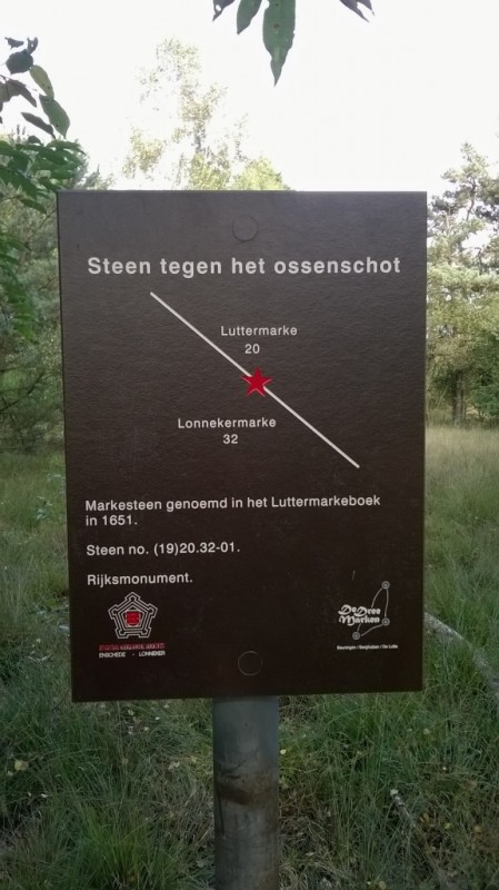 Oldenzaalseveen Steen tegen het Ossenschot monumentenbord mr. 64.jpg